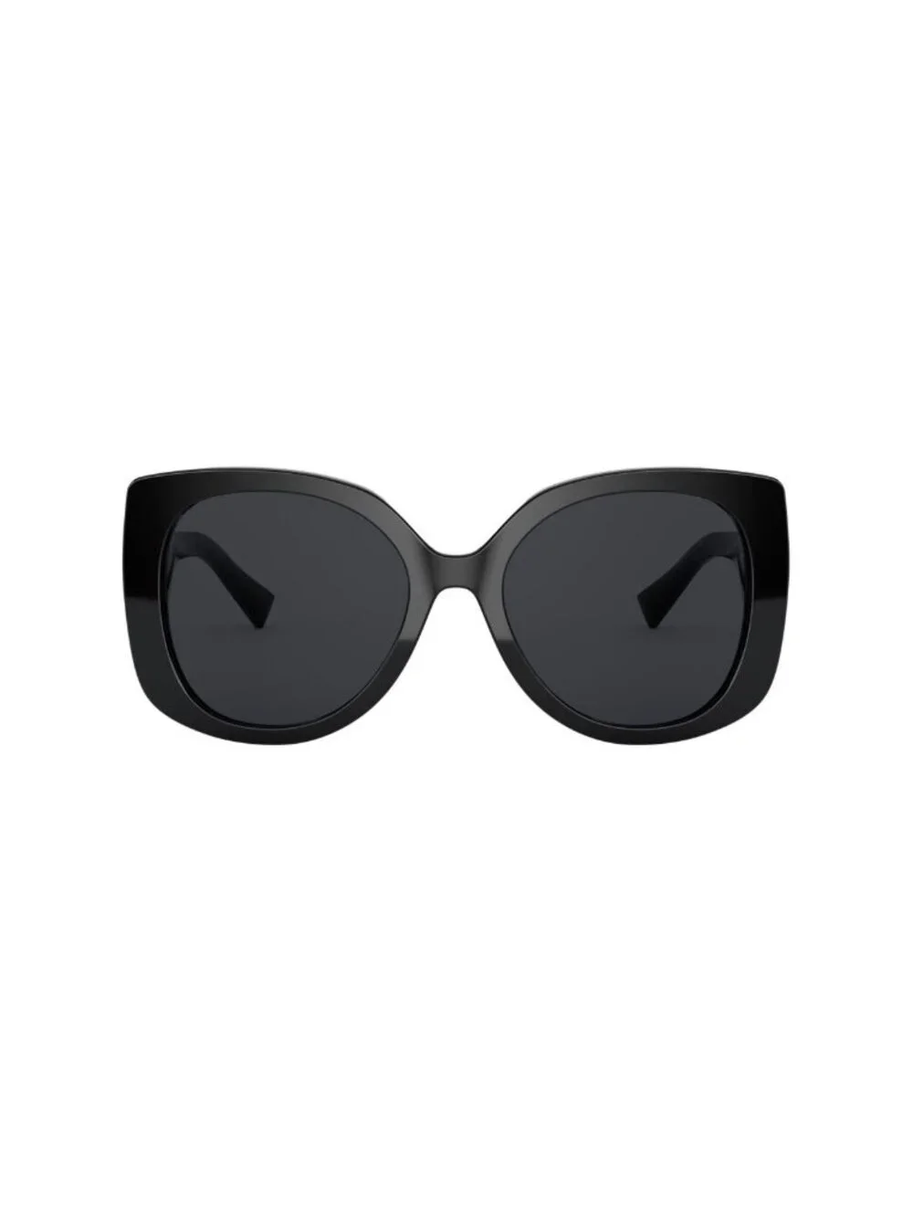 New Versace Women's Sunglasses Black Square Grey Lens Injected Frame VE4387 GB1